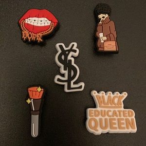 Black Girl Magic Melanin Shoe Charms Jibbitz Set For Crocs